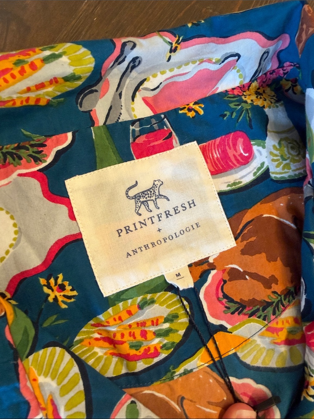 Printfresh Festive Feast Pajama Set M Anthropologie - Picture 4 of 11
